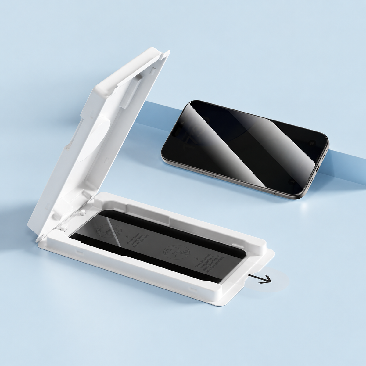 Devia Ultra Series Verre Trempé HD Confidentialité, Dureté Diamant avec outil d’installation pour iPhone 18 Pro