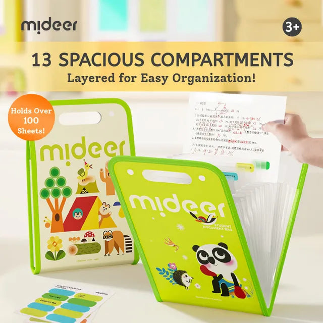 Mideer Trieur Accordéon Extensible A4 : Forest College