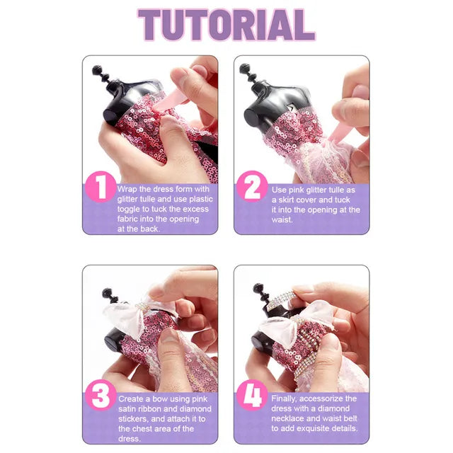 Mideer Maison de Création de Mode : Kit DIY pour Créer sa Propre Robe