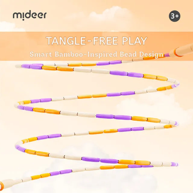 Mideer Corde à sauter souple à perles pour enfants