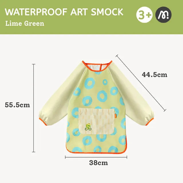 Mideer Tablier d’art imperméable pour enfants, Vert Citron