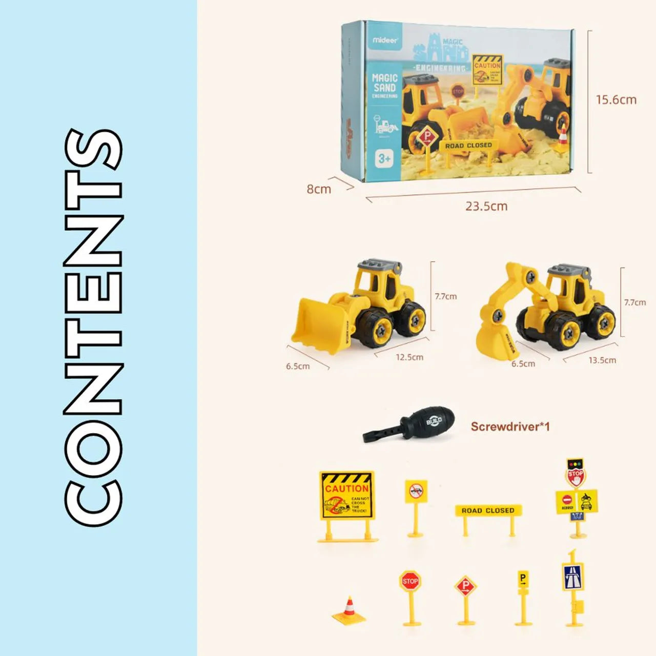 Mideer Set de sable magique Construction