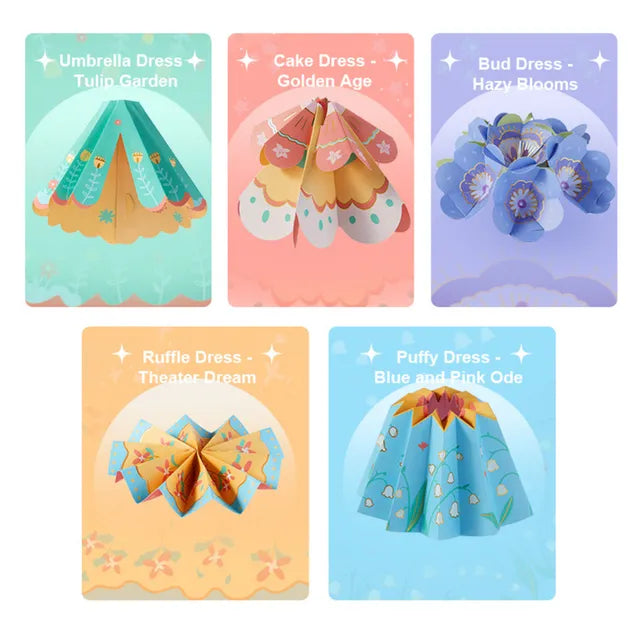 Mideer Cartes de Coloriage en Papier : Mon Défilé de Mode