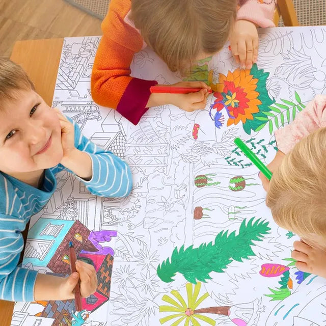 Mideer Rouleau de Coloriage Géant 10 Mètres : Jungle