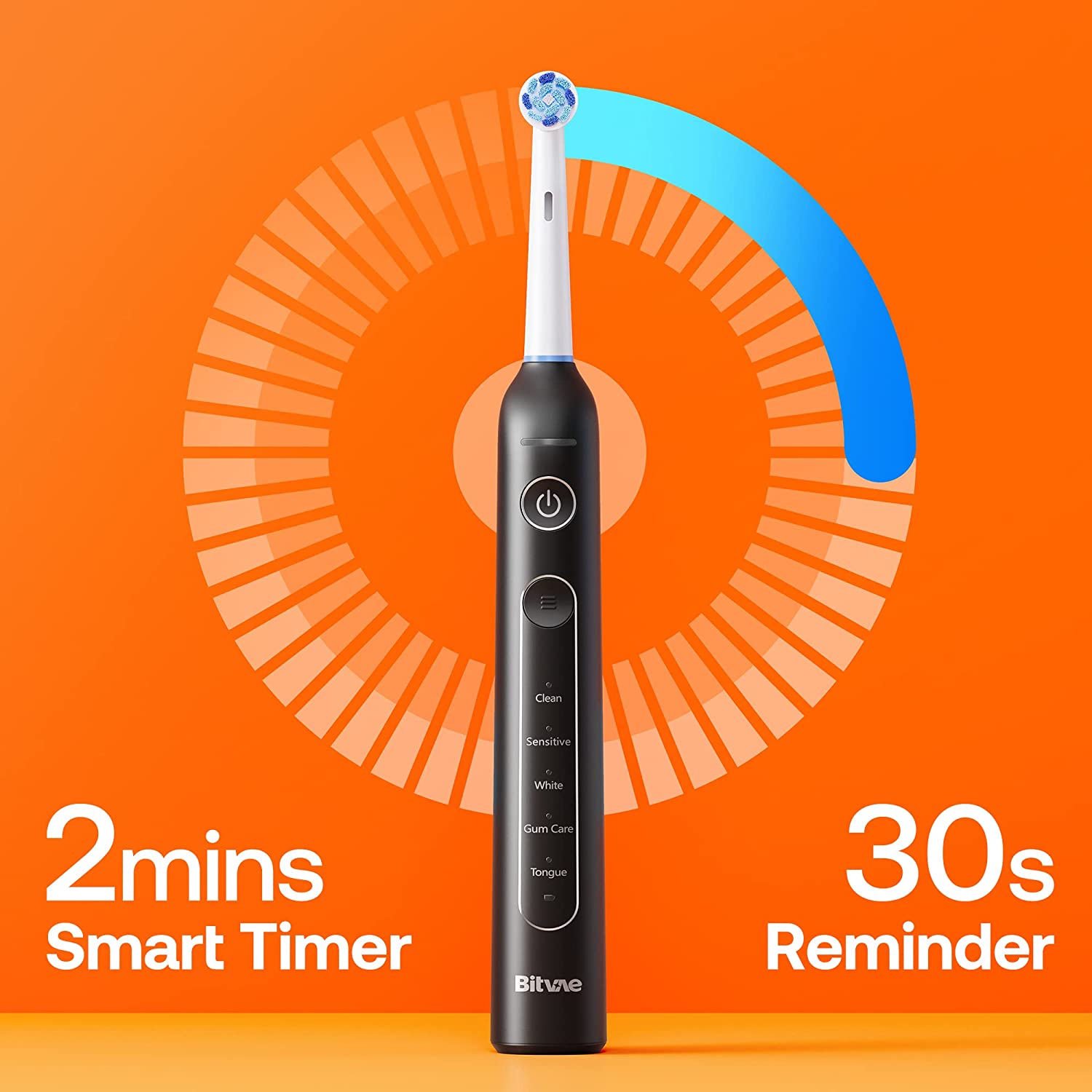 Bitvae R2 Brosse à Dents électrique Rotative  avec 8 Têtes de Brosse