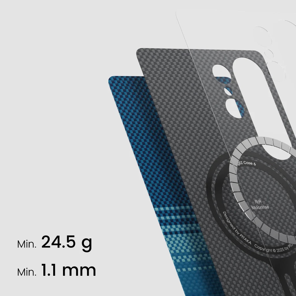 PITAKA Tactile Woven Case for Samsung Galaxy S25+ Sunset Moonrise Series