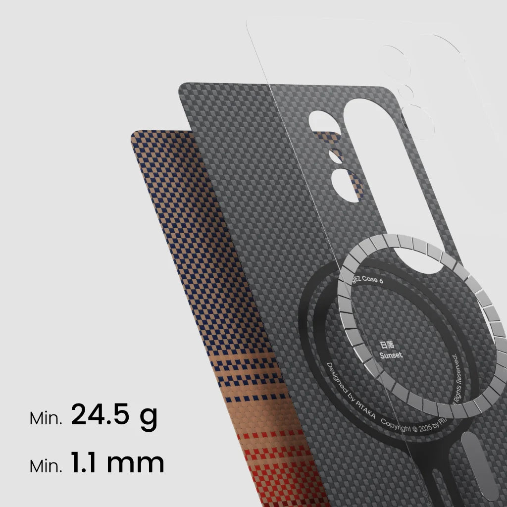 PITAKA Coque tissée tactile pour Samsung Galaxy S25 Ultra