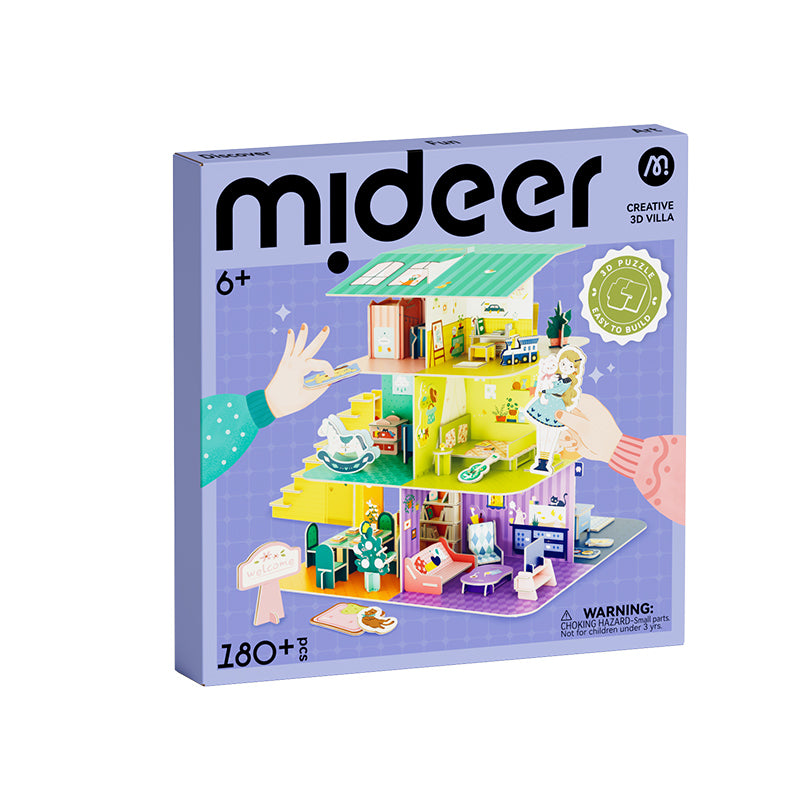 Mideer Villa Créative 3D, 180+ pièces