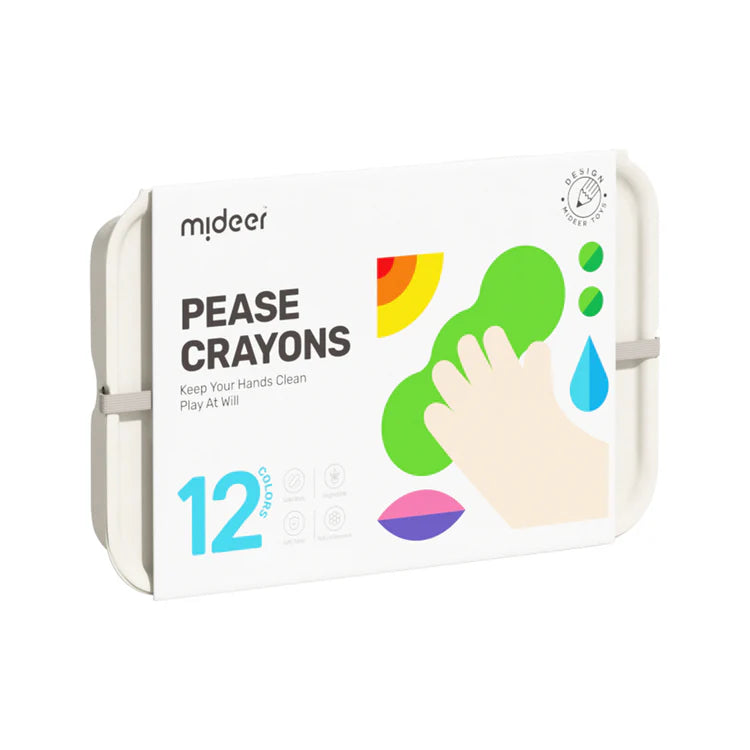 Mideer Crayons Pease : 12 couleurs