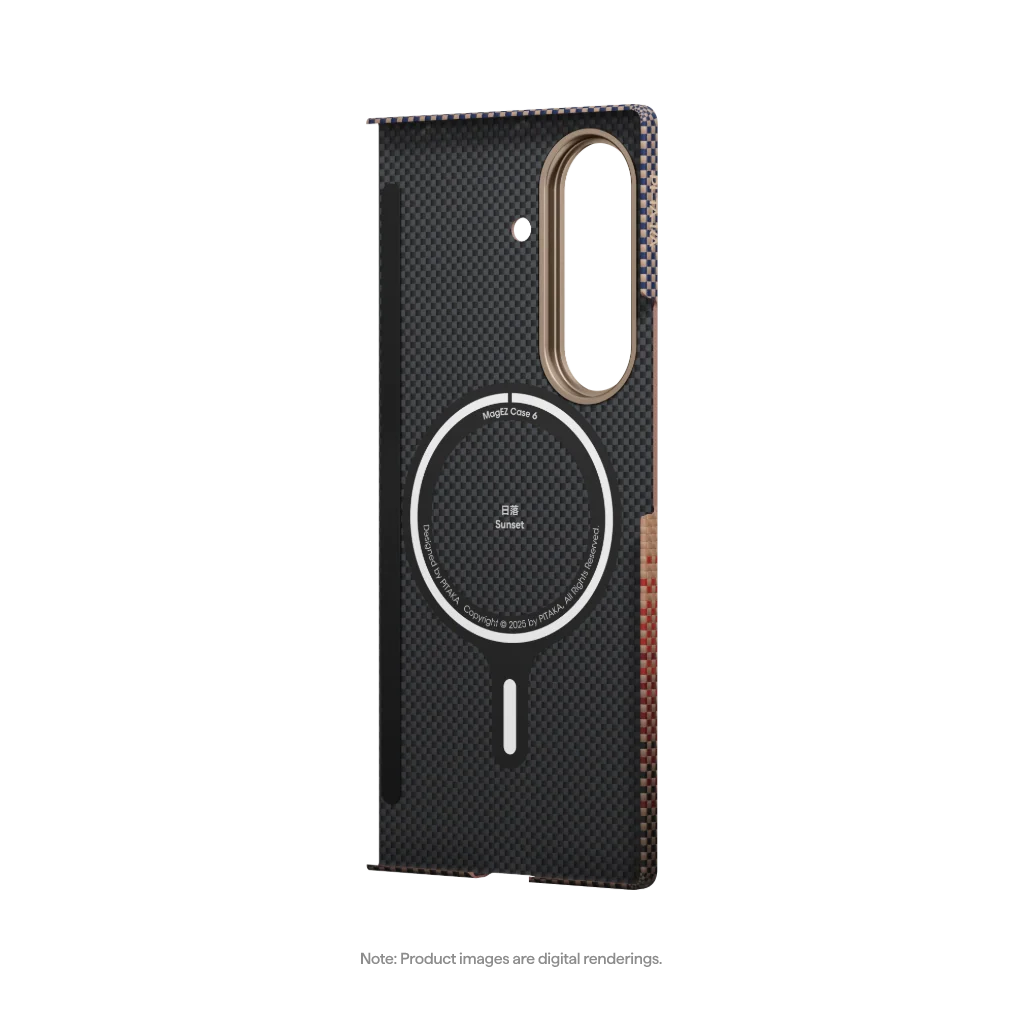 PITAKA Coque Ultra Mince pour Samsung Galaxy Z Fold7 Sunset