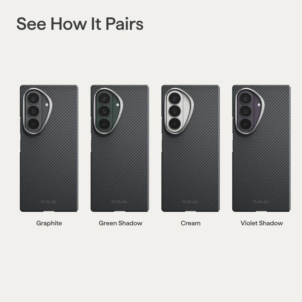 PITAKA Coque Edge pour Samsung Galaxy Z Fold8 Ultra 600D Black/Grey (Twill)