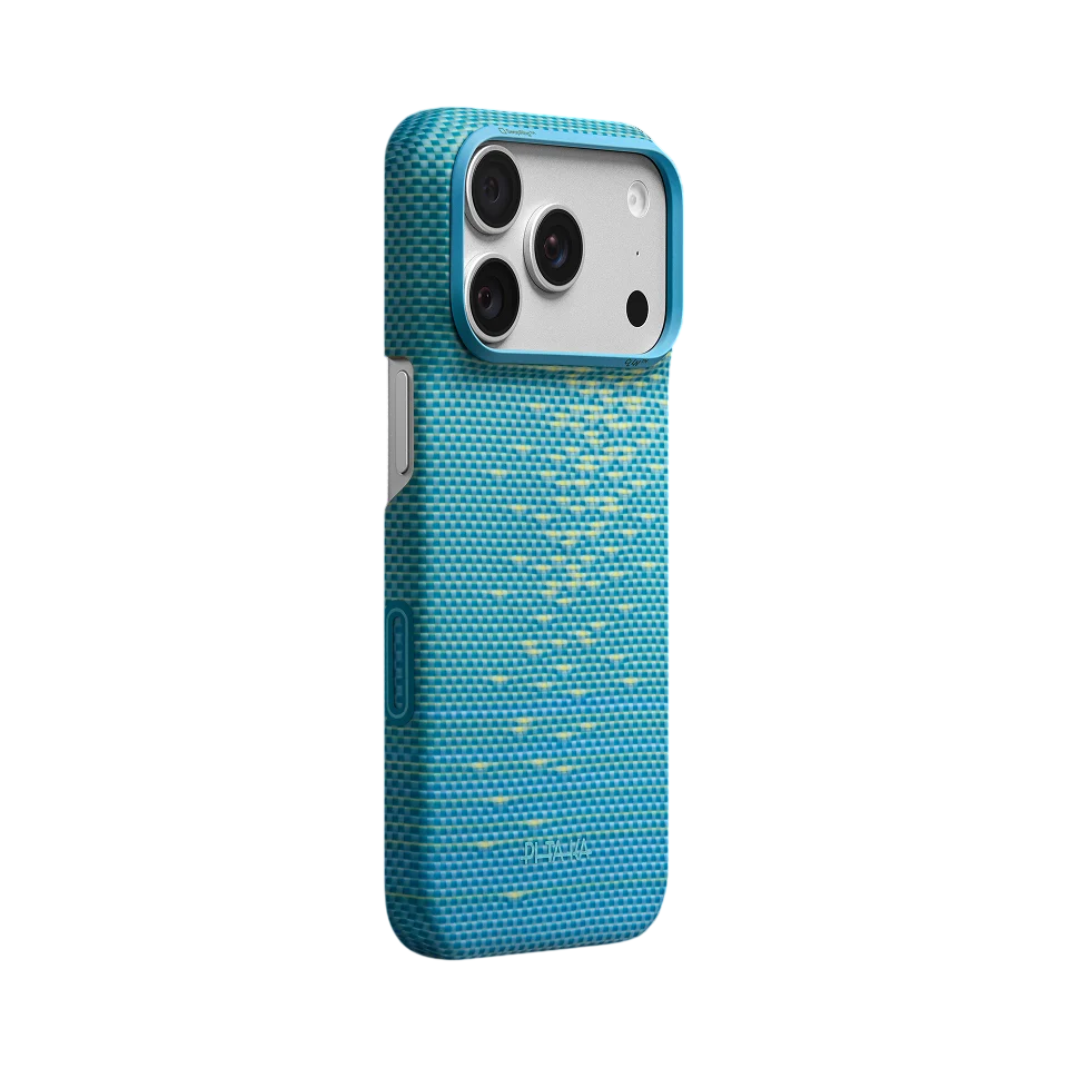 PITAKA Coque Edge pour iPhone 18 Pro Max Lucid Blue (PitaTap™)