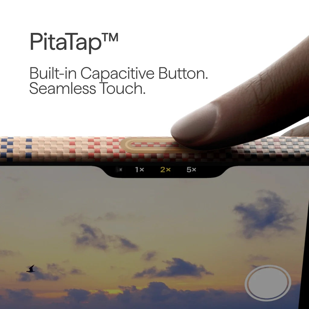 PITAKA Coque Ultra Mince pour iPhone 17 Pro Sunset avec (PitaTap™)