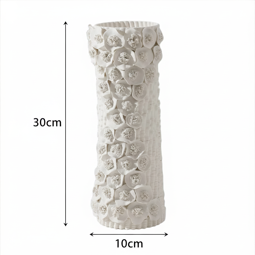Vase Floral 3D en Céramique Haut de Gamme
