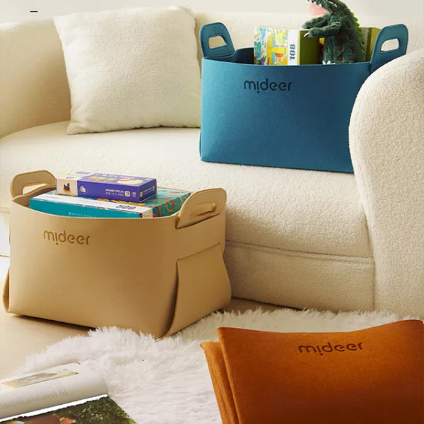 Mideer Sac de Rangement pour Jouets, Beige