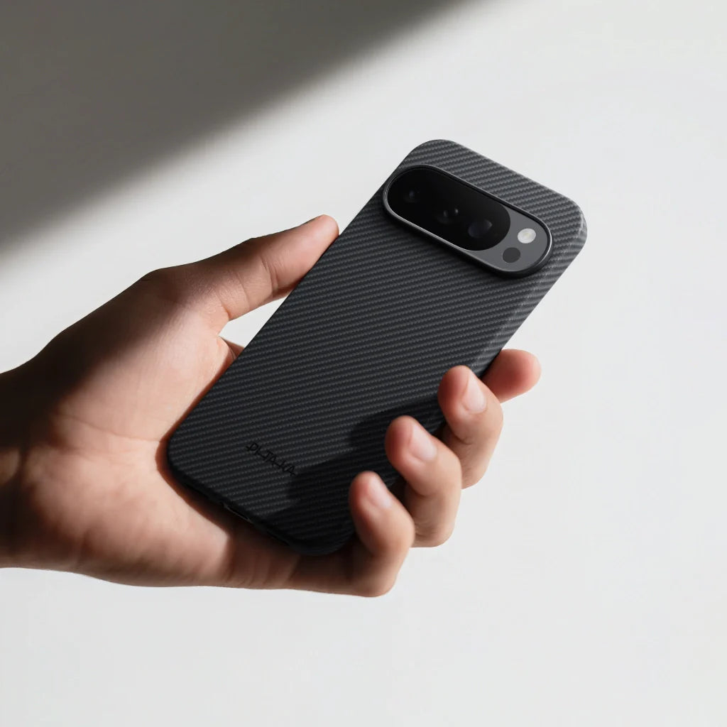PITAKA Coque Ultra Mince pour Google Pixel 10 Pro Black/Grey