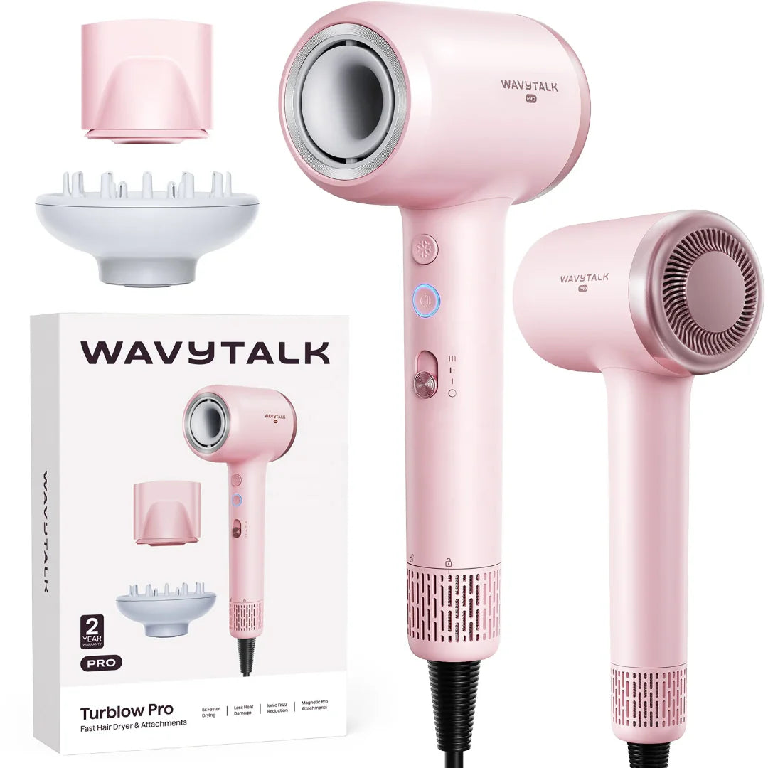 Wavytalk Turblow Pro Sèche Cheveux Rapide  avec Accessoires