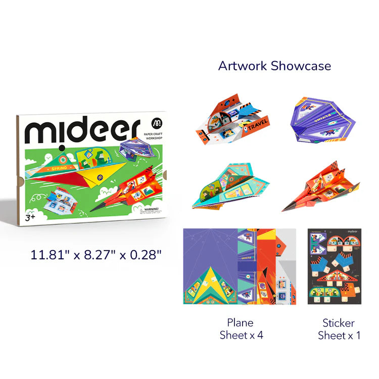 Mideer Atelier de Création en Papier : Carnet de Vol