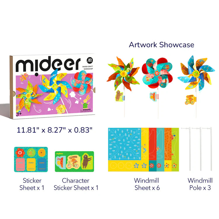 Mideer Atelier de Création en Papier : Royaume des Moulins à Vent
