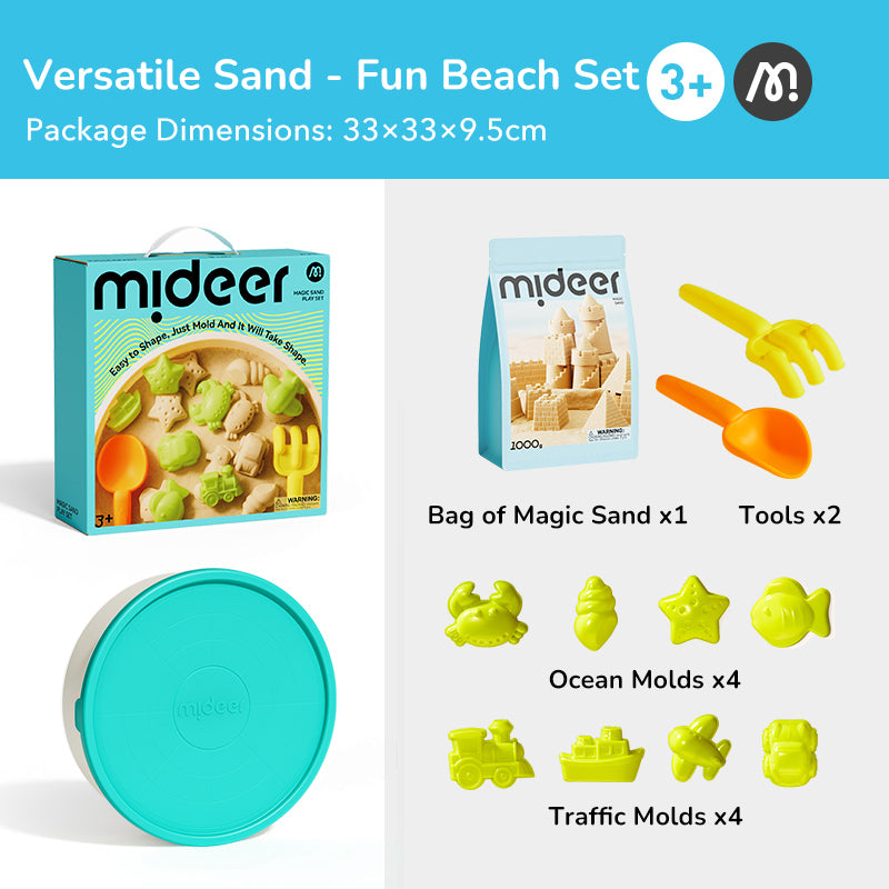 Mideer Set de Sable Magique, Format Portable
