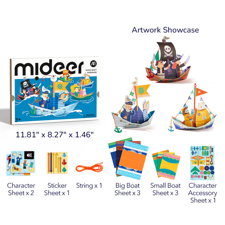 Mideer Atelier de Création en Papier : Exploration Nautique