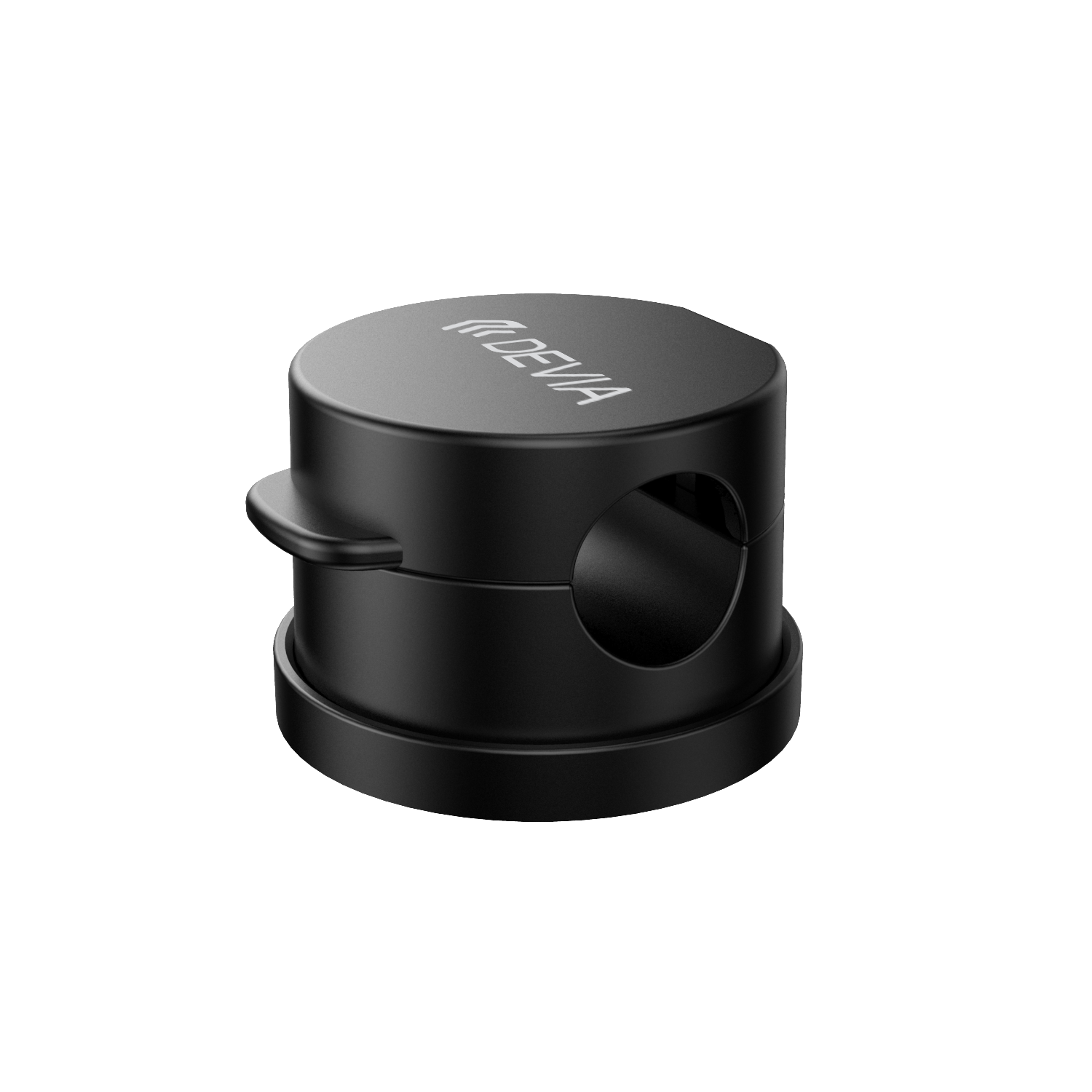 Devia Organisateur Magnétique de Câbles Rotatif à 360° (3 Pièces) Noir