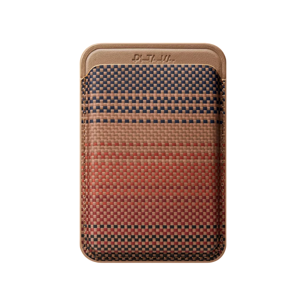 PITAKA Porte Cartes Magnétique Tissé Sunset